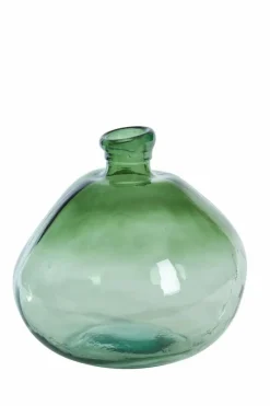 Light en Living Vaas Macello glas - Donkergroen met lichtgroen Best