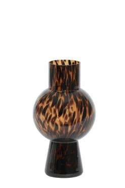 Light en Living Vaas NARRA glas bruin-donker bruin - Ø17,5x31 cm Online