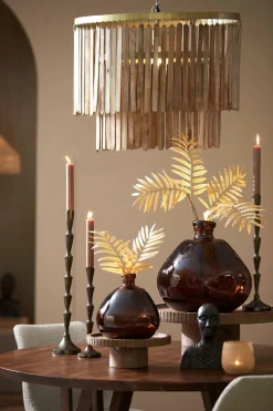 Light en Living Vaas Selores glas - Groen, bruin of bruin - zand Best