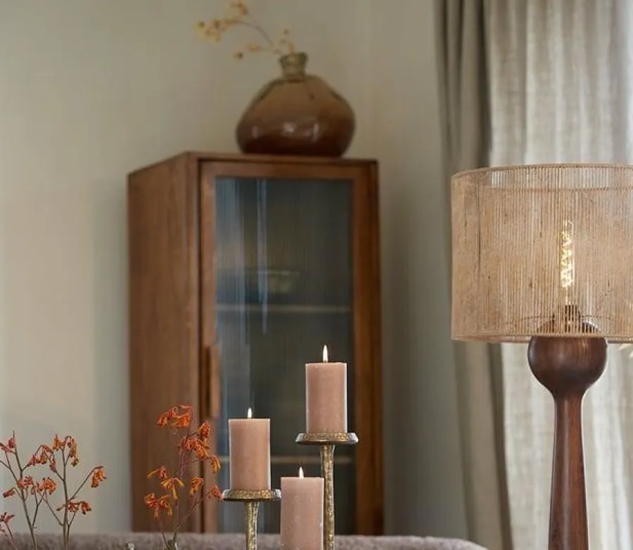 Light en Living Vaas Selores glas - Groen, bruin of bruin - zand Best