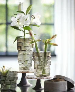 Light en Living Vaas Ø17x17 cm DOURO smoke glas Online