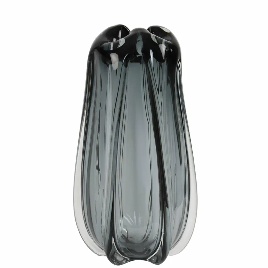 Light en Living Vaas Ø21x38 cm MURELA glas grijs Outlet