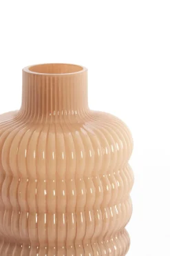 Light en Living Vaas Ø15,5x30 cm LUNETTE glas caramel Sale