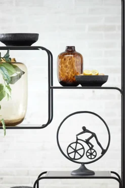Light en Living Vaas Ø16x25 cm DAKAR Glas bruin-zwart New