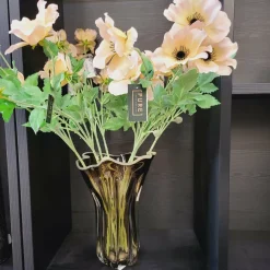 Light en Living Vaas Ø26X32 cm KAZUNO Glas helder bruin+grijs+creme