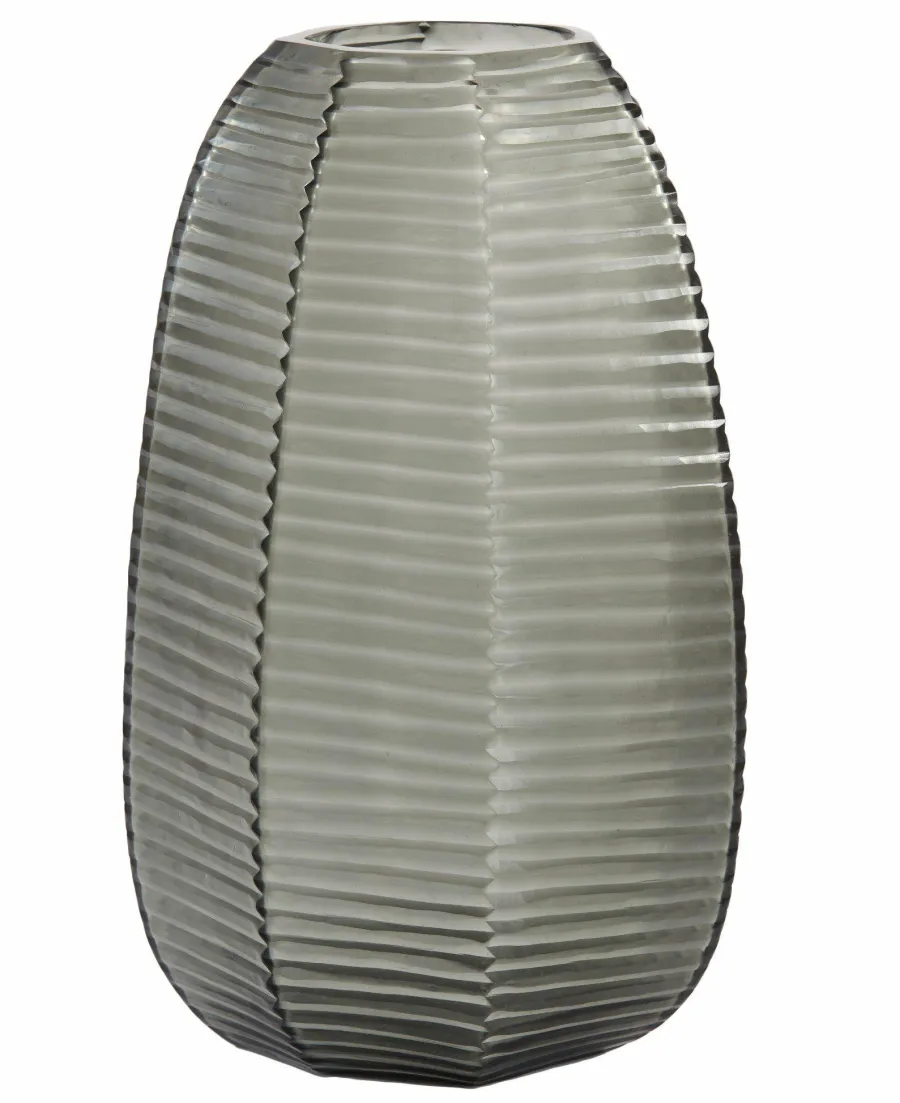 Light en Living Vaas Ø23x37,5 cm MAEVA smoke glas grijs Clearance