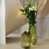 Light en Living Vaas Ø21x38 cm MURELA glas olijf groen Hot