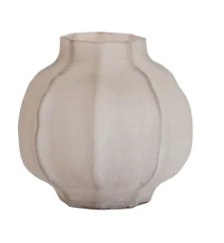 Light en Living Vaas Ø27X26 cm TEJEDA glas licht bruin Clearance