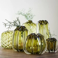 Light en Living Vaas Ø21x30 cm MURELA glas olijf groen Online
