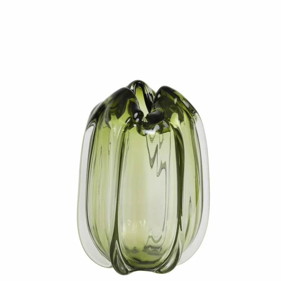 Light en Living Vaas Ø21x30 cm MURELA glas olijf groen Online
