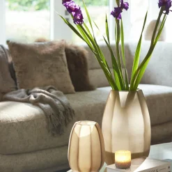 Light en Living Vaas Ø23x38 cm BRADLEY glas licht bruin Online