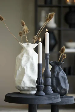 Light en Living Vaas Ø21x31 cm HOLBOX mat zwart Clearance