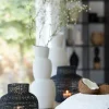 Light en Living Vaas Ø14,5x37,5 cm ARAM keramiek crème Outlet