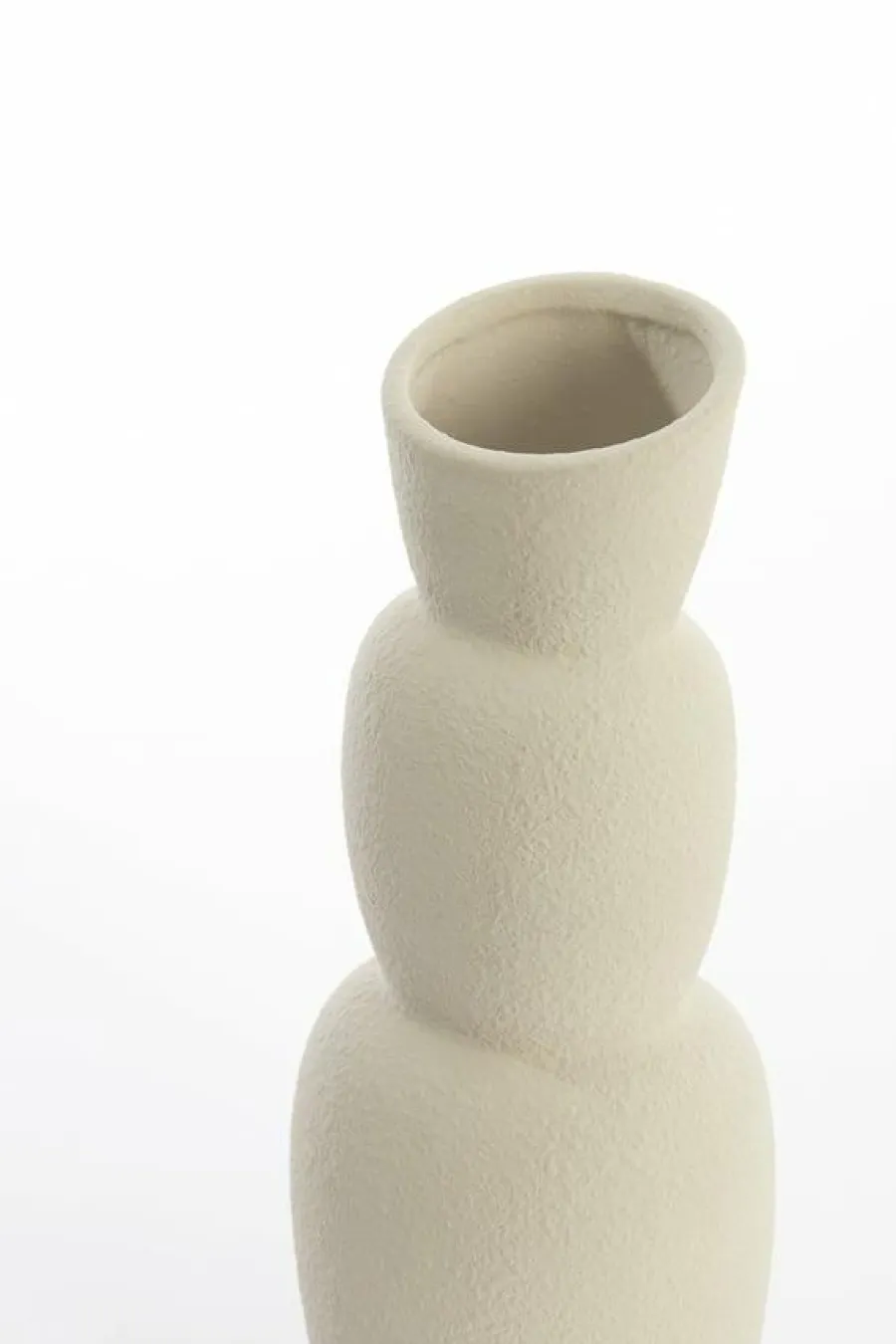 Light en Living Vaas Ø14,5x37,5 cm ARAM keramiek crème Outlet