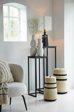 Light en Living Vaas Ø14,5x37,5 cm ARAM keramiek crème Outlet
