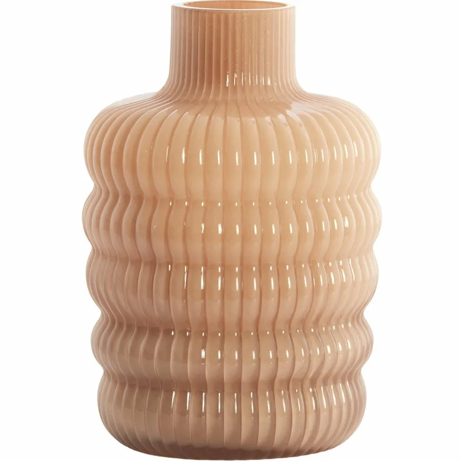 Light en Living Vaas Ø13,5x20,5 cm LUNETTE glas caramel Online