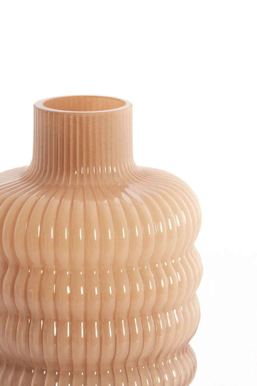 Light en Living Vaas Ø13,5x20,5 cm LUNETTE glas caramel Online