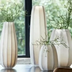 Light en Living Vaas Ø17x60 cm BRADLEY glas licht bruin Clearance