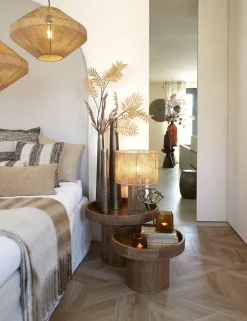 Light en Living Vaas Ø9x52 cm IKONGA ruw antiek brons