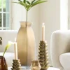 Light en Living Vaas 24,5x22,5x50,5 cm VELIKO glas donker bruin Online