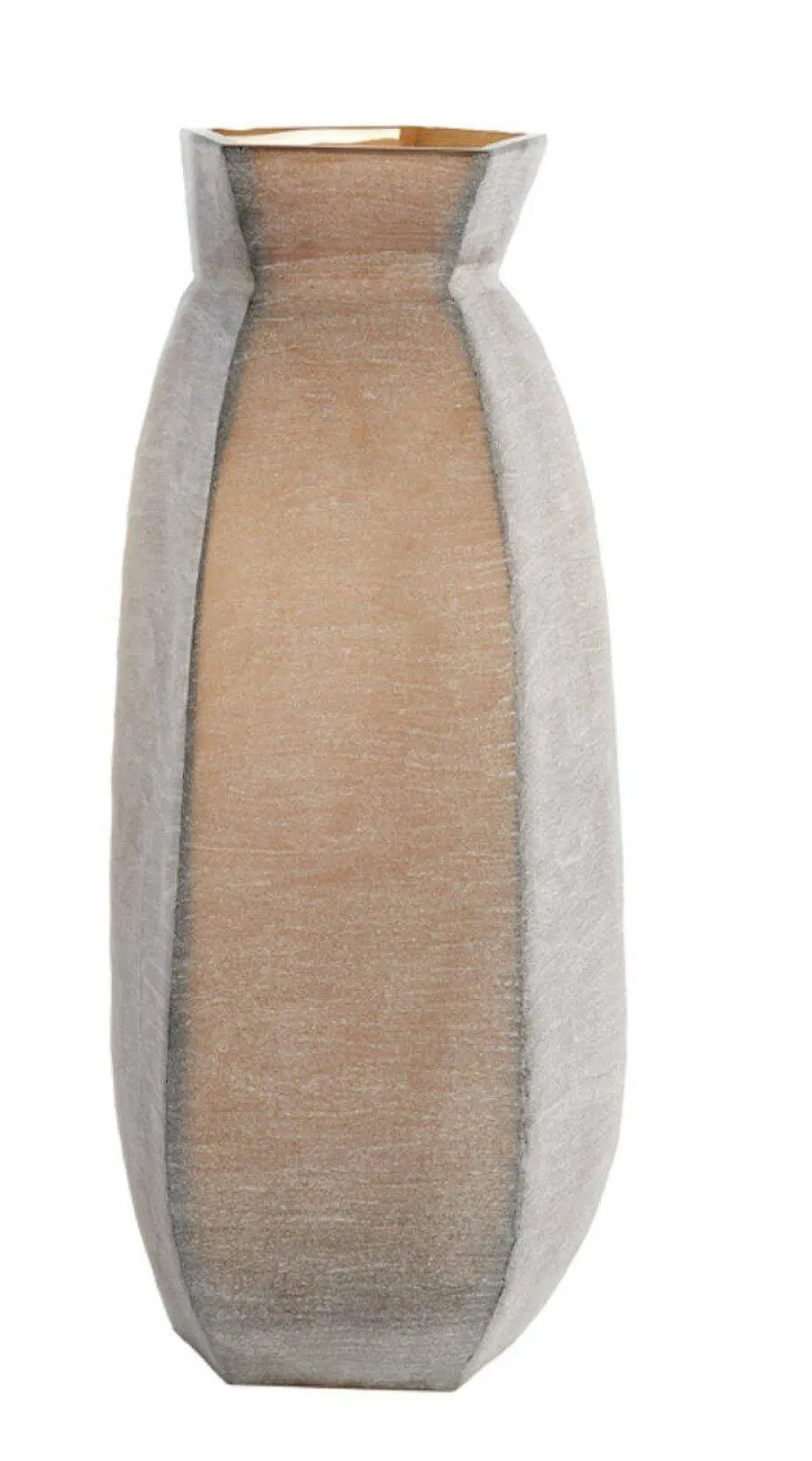 Light en Living Vaas 24,5x22,5x50,5 cm VELIKO glas donker bruin Online