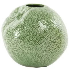 Light en Living Vaas 20,5x19,5x18,5 cm ORANGE keramiek groen Best