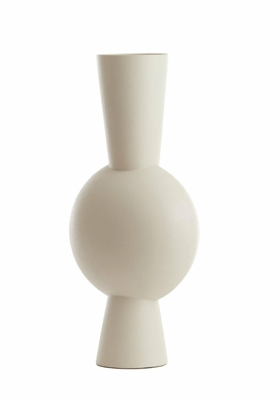 Light en Living Vaas 26x19x54 cm KAVANDU crème Discount