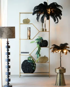 Light en Living Vaas 52x23x46,5 cm PHYLIA mat zwart Sale