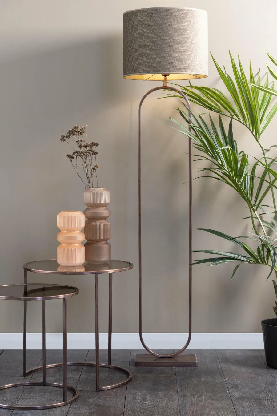 Light en Living Vloerlamp 30x15x142 cm JAMIRI antiek koper Hot