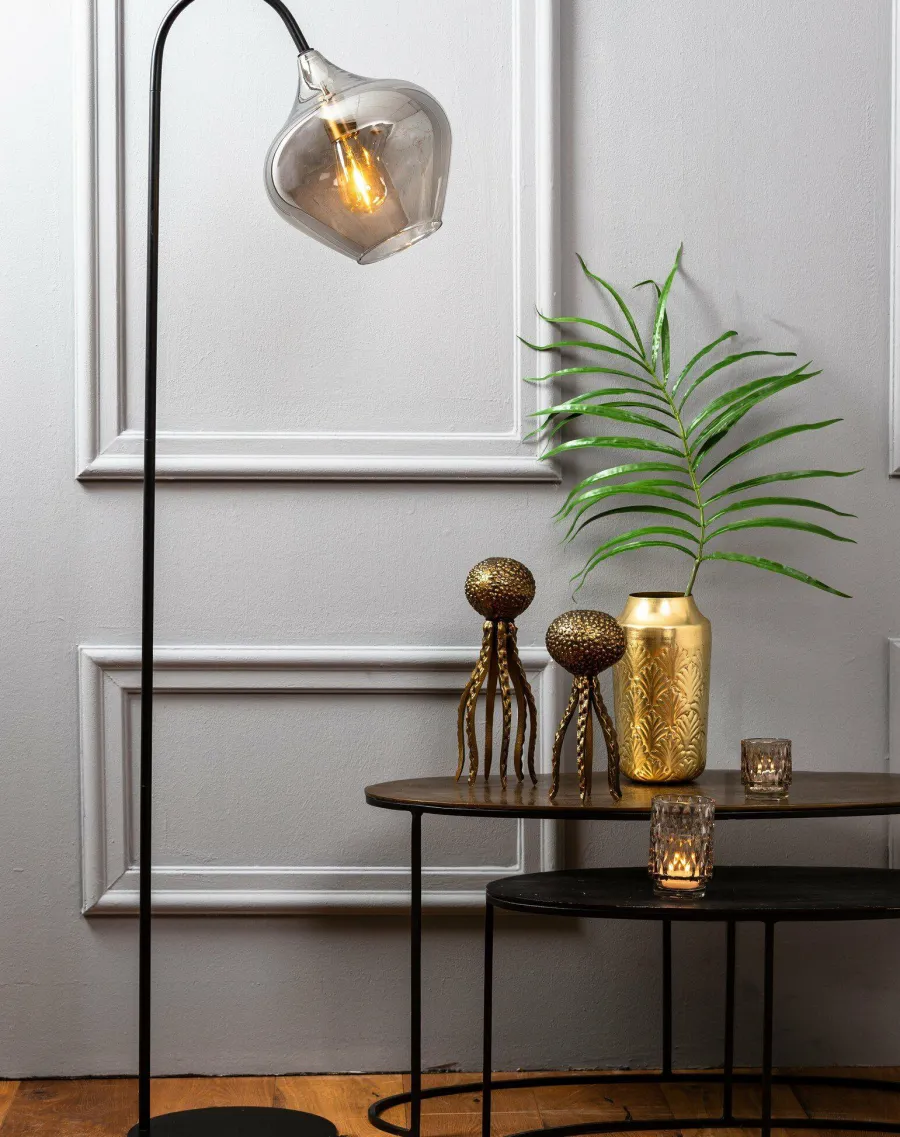 Light en Living Vloerlamp 28x45x160 cm RAKEL mat zwart Sale