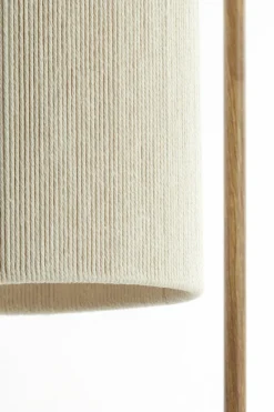 Light en Living Vloerlamp 33,5x28x155 cm DONIO hout print naturel+touw crème Best