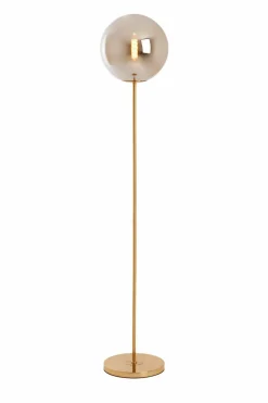 Light en Living Vloerlamp Ø30x160 cm MEDINA glas smoke+goud Hot
