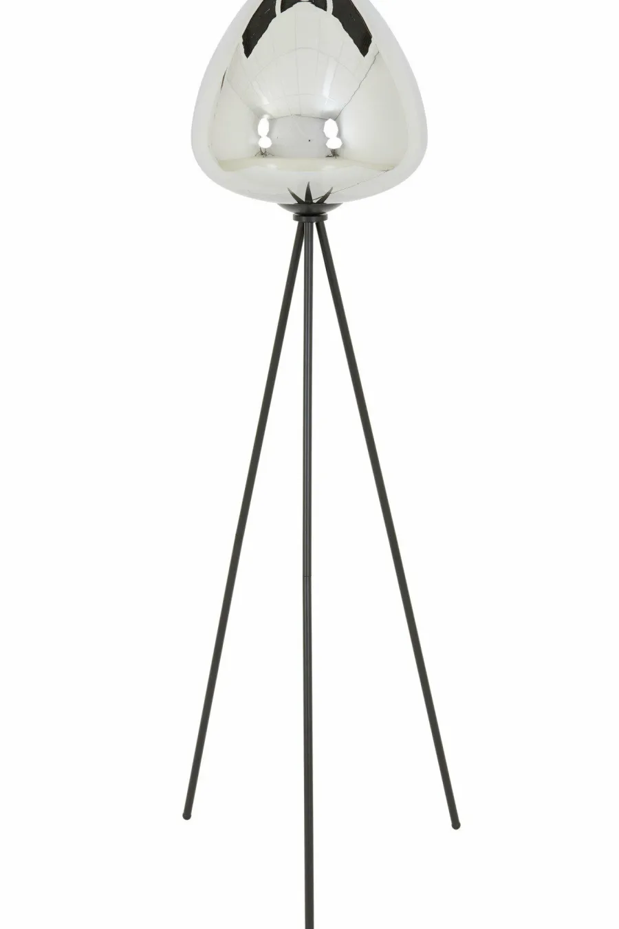 Light en Living Vloerlamp Ø42x146 cm MAYSON mat zwart+glas smoke New