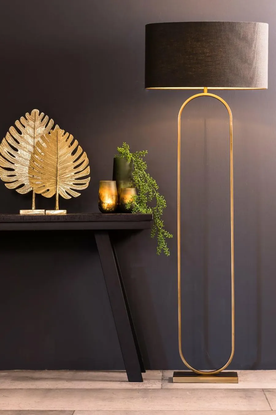 Light en Living Vloerlamp 30x15x142 cm JAMIRI antiek brons Discount