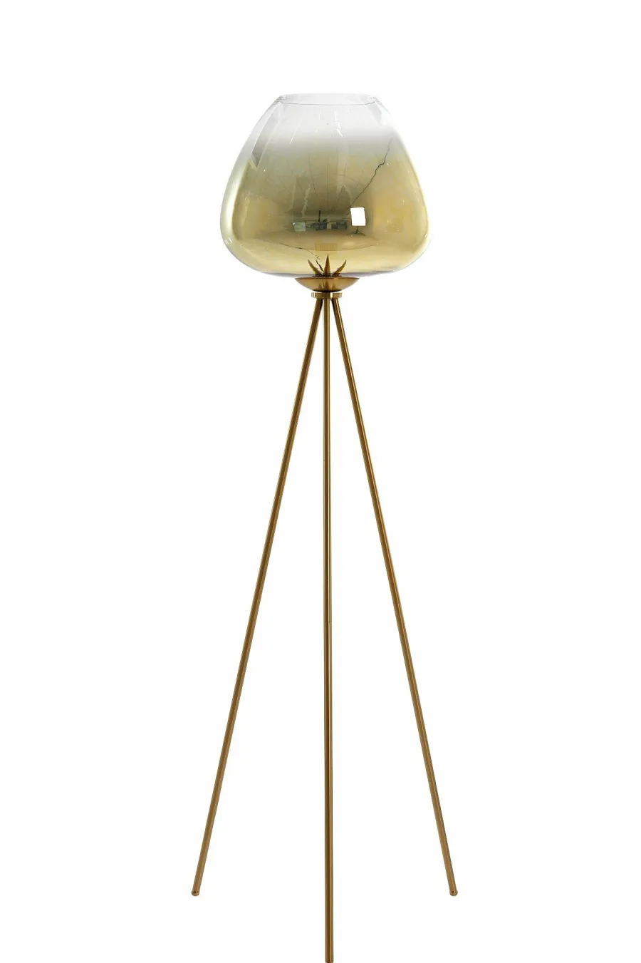 Light en Living Vloerlamp Ø42x146 cm MAYSON glas goud-helder+goud Clearance