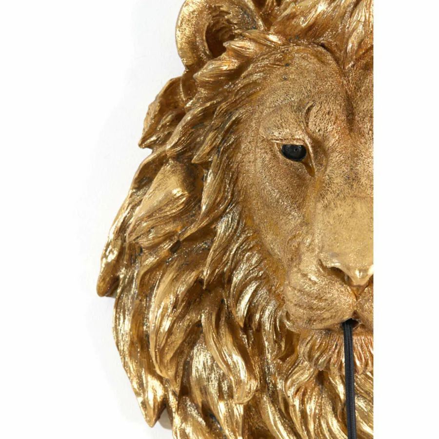 Light en Living Wandlamp 33,5x19x40,5 cm LION antiek brons Outlet