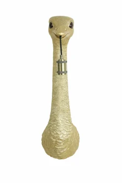 Light en Living Wandlamp Struisvogel goud of zwart - 2 maten Clearance