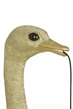 Light en Living Wandlamp Struisvogel goud of zwart - 2 maten Clearance