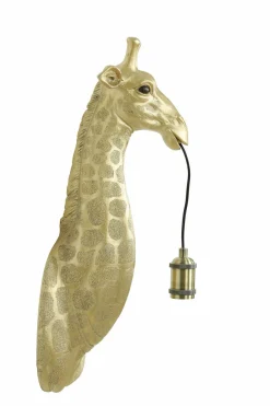 Light en Living Wandlamp Giraffe goud of zwart Outlet