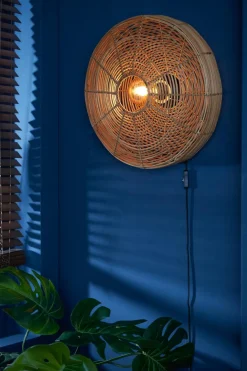 Light en Living Wandlamp Ø51x21 cm MATAKA rotan naturel Sale