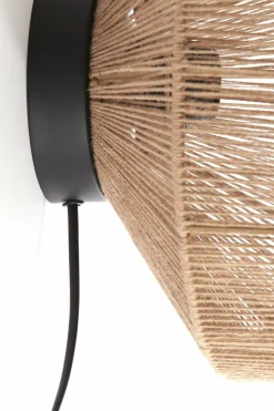 Light en Living Wandlamp Ø31x31 cm LYRA naturel+mat zwart Sale