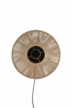 Light en Living Wandlamp Ø31x31 cm LYRA naturel+mat zwart Sale