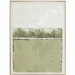 Light en Living Wandornament 60x3,5x80 cm MAREYA olijfgroen+crème Clearance