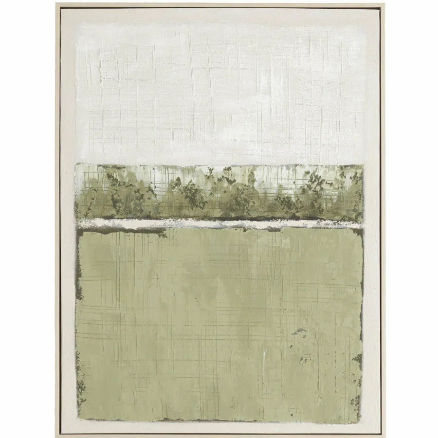 Light en Living Wandornament 60x3,5x80 cm MAREYA olijfgroen+crème Clearance