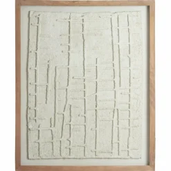 Light en Living Wandornament 74x2x90 cm HAIPA papier-maché crème New