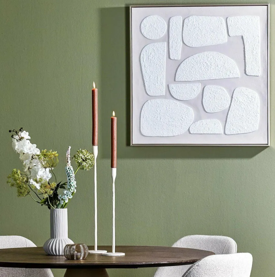 Light en Living Wandornament 80x3,5x80 cm NIEVES zand+crème Best