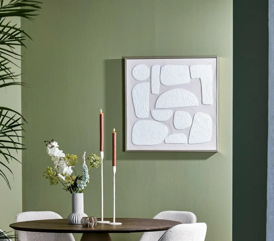 Light en Living Wandornament 80x3,5x80 cm NIEVES zand+crème Best