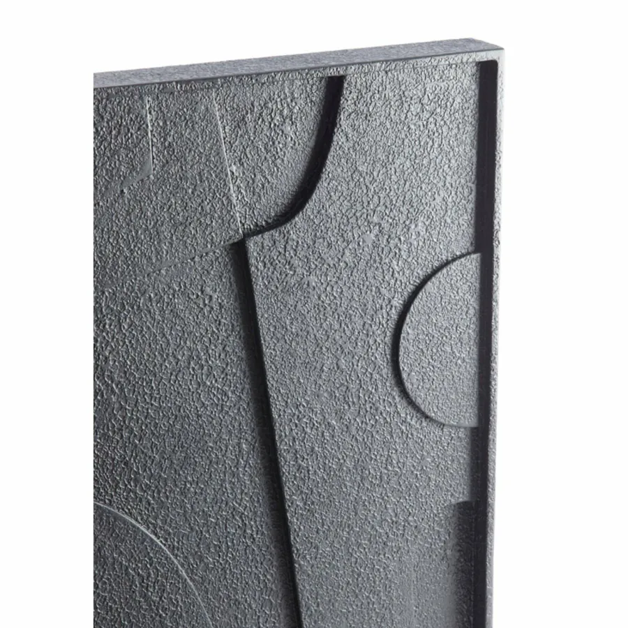 Light en Living Wandornament 80x8x60 cm COLINO hout mat zwart Outlet