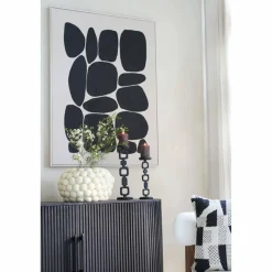 Light en Living Wandornament 90x3,5x120 cm CALDERA crème+zwart Outlet