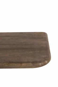 Light en Living Wandplank 88x20x3 cm TARONTU mat grijs/bruin Best